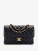 Classic Double Flap Bag Quilted Caviar Small shoulder bag by CHANEL 