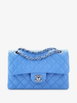 Classic Double Flap Bag Quilted Caviar Small shoulder bag by CHANEL 