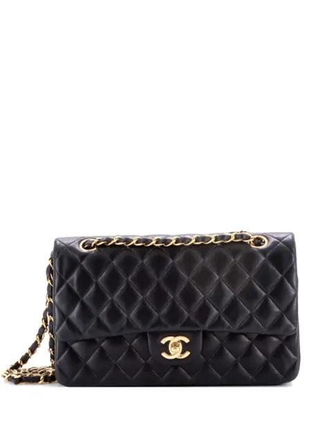 Classic Double Flap Bag Quilted Lambskin Medium shoulder bag by CHANEL 
