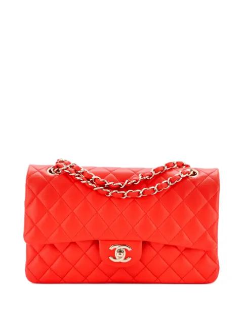 Classic Double Flap Bag Quilted Lambskin Medium shoulder bag by CHANEL Classic Double Flap Bag Quilted Lambskin Medium shoulder bag by CHANEL