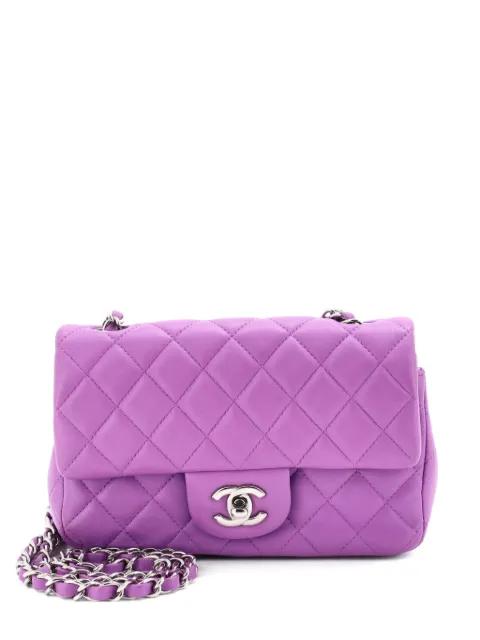 Classic Single Flap Bag Quilted Lambskin Mini crossbody bag by CHANEL 
