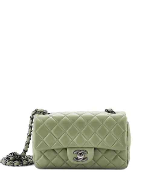 Classic Single Flap Bag Quilted Lambskin Mini crossbody bag by CHANEL 