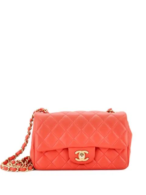 Classic Single Flap Bag Quilted Lambskin Mini crossbody bag by CHANEL 