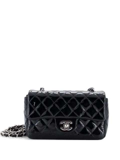 Classic Single Flap Bag Quilted Patent Mini crossbody bag by CHANEL 