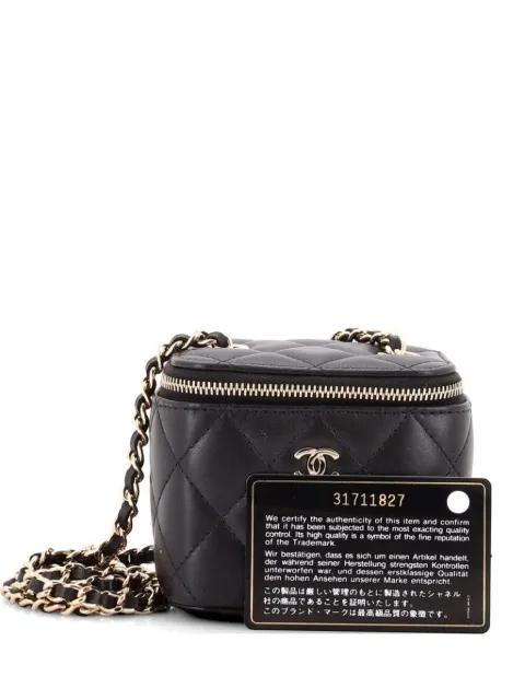 Classic Vanity Case with Chain Quilted Lambskin Mini crossbody bag by CHANEL 