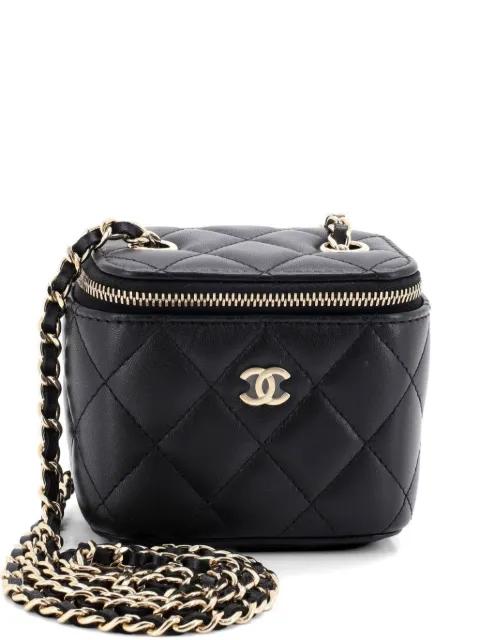Classic Vanity Case with Chain Quilted Lambskin Mini crossbody bag by CHANEL 