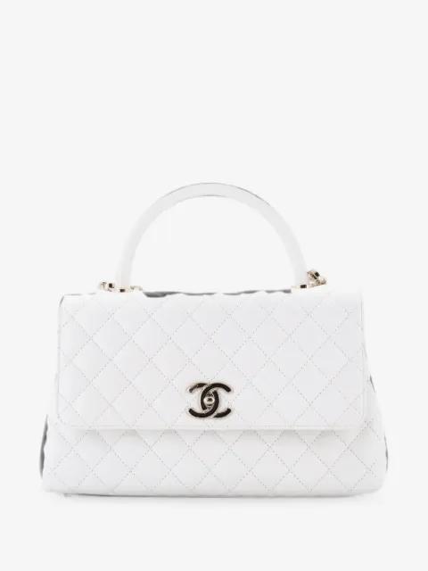 Coco Top Handle Bag Quilted Caviar Small crossbody bag by CHANEL 