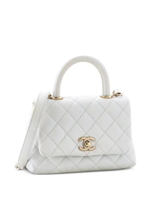 Coco Top Handle Bag Quilted Iridescent Caviar Extra Mini satchel by CHANEL Coco Top Handle Bag Quilted Iridescent Caviar Extra Mini satchel by CHANEL