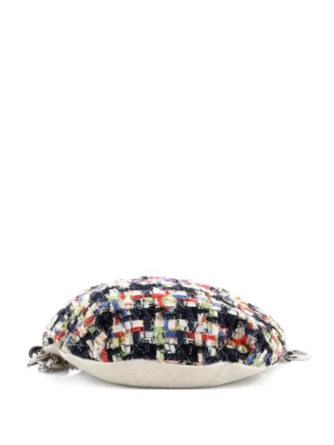 Convertible Waist Bag Tweed with Quilted Leather belt bag by CHANEL 