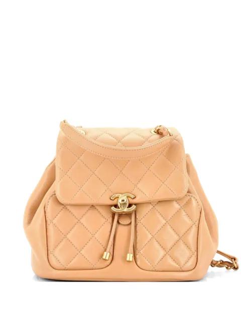 Daily Friend Quilted Lambskin backpack by CHANEL 