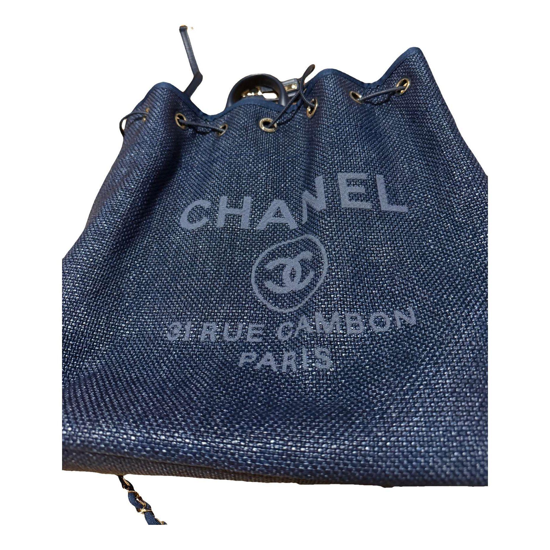 Deauville cloth backpack by CHANEL