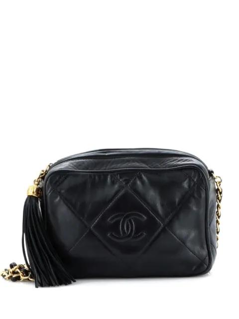 Diamond CC Camera Bag Quilted Leather Small shoulder bag by CHANEL 
