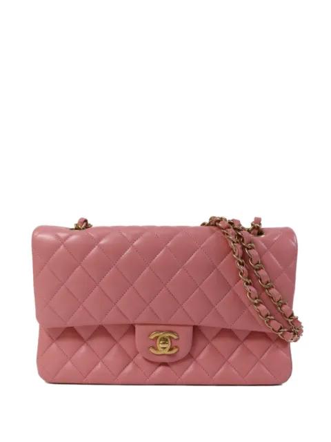 Diamond-quilted CC turn-lock shoulder bag by CHANEL 