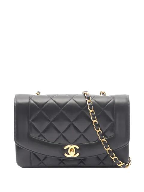 Diana Flap matelassé-quilting shoulder bag by CHANEL 