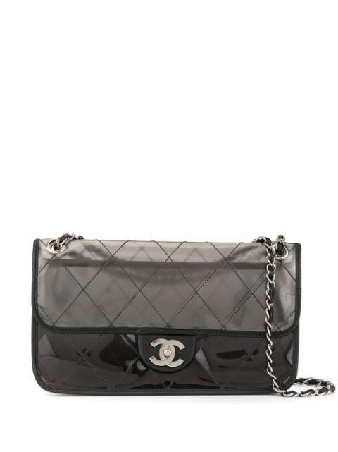 Double chain shoulder bag by CHANEL 