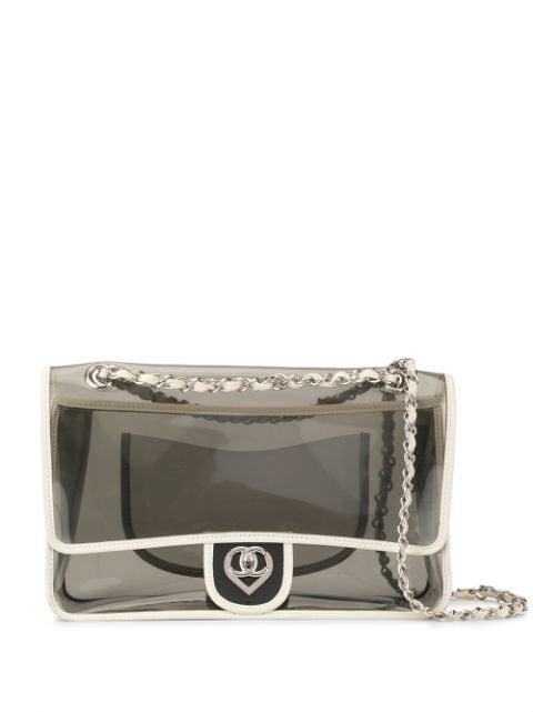 Double chain shoulder bag by CHANEL 