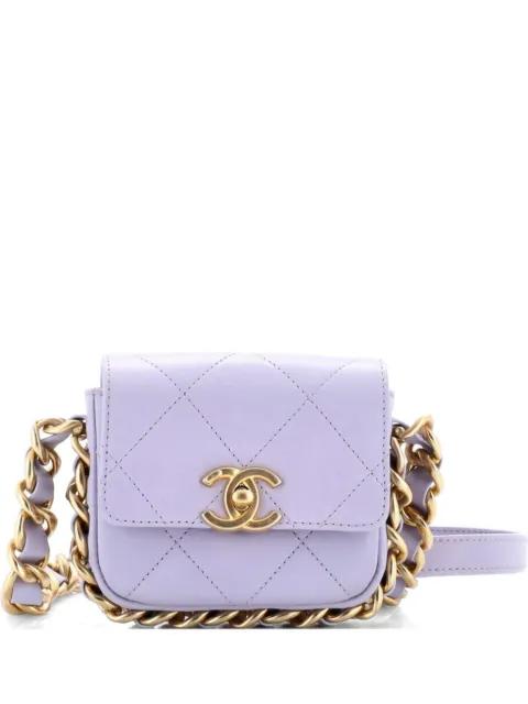 Framing Chain Flap Bag Quilted Calfskin Mini crossbody bag by CHANEL 