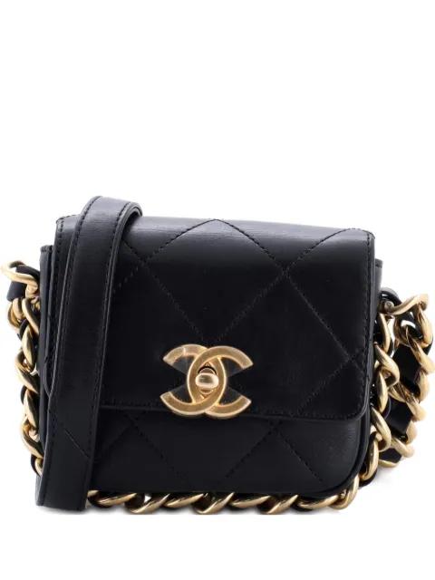 Framing Chain Flap Bag Quilted Calfskin Mini crossbody bag by CHANEL 