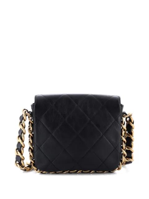Framing Chain Flap Bag Quilted Calfskin Small shoulder bag by CHANEL 