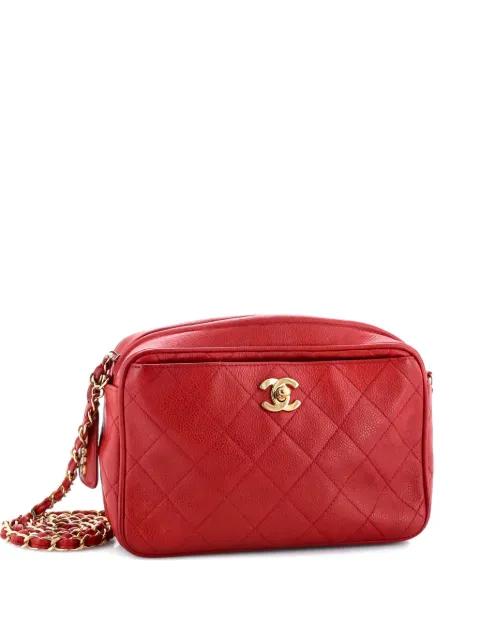 Front Pocket Camera Bag Quilted Caviar Small shoulder bag by CHANEL 