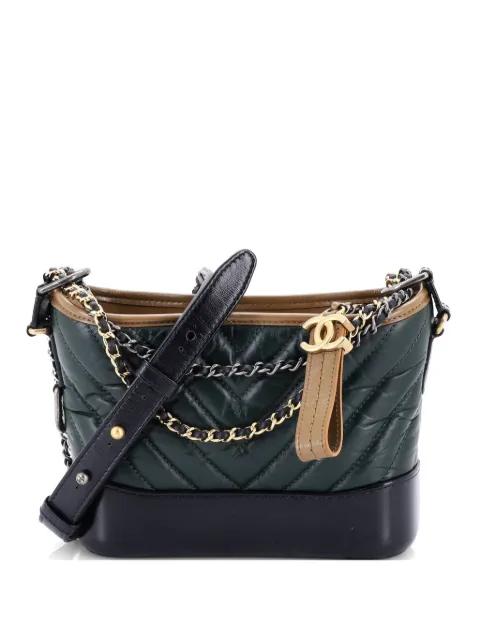 Gabrielle Hobo Chevron Aged Calfskin Small crossbody bag by CHANEL Gabrielle Hobo Chevron Aged Calfskin Small crossbody bag by CHANEL