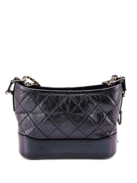 Gabrielle Hobo Quilted Iridescent Lambskin Small crossbody bag by CHANEL 