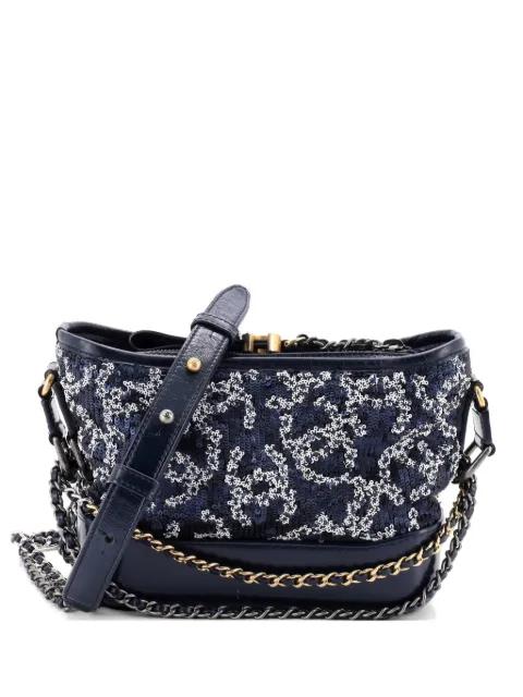 Gabrielle Logo Motif Sequins Small hobo bag by CHANEL 