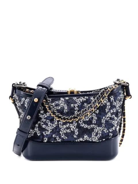 Gabrielle Logo Motif Sequins Small hobo bag by CHANEL 