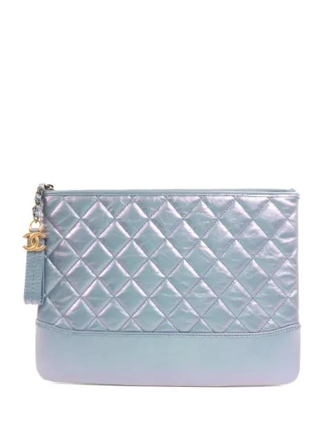 Gabrielle O-Case CC turn-lock quilted clutch bag by CHANEL 