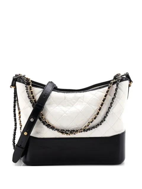 Gabrielle Quilted Aged Calfskin Medium hobo bag by CHANEL 