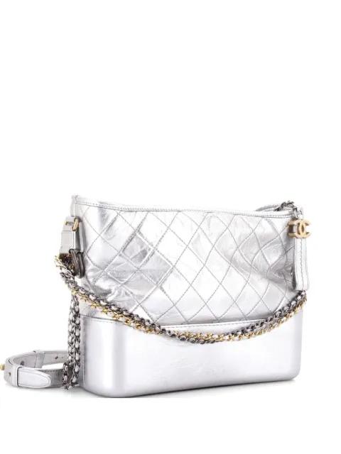 Gabrielle Quilted Aged Calfskin Medium hobo bag by CHANEL 