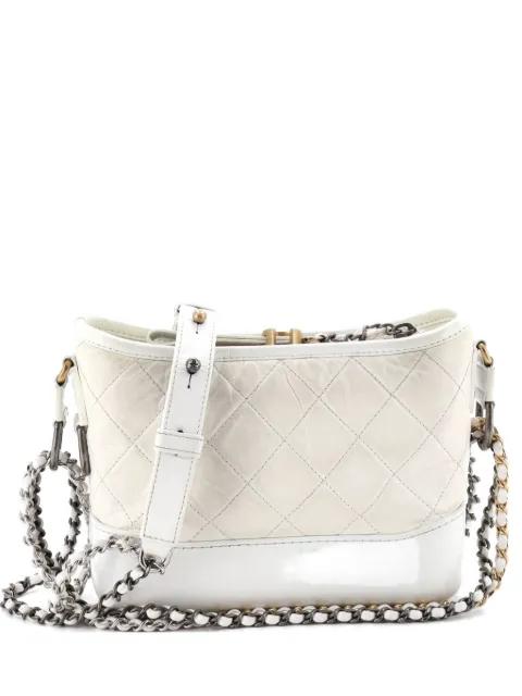 Gabrielle Quilted Aged Calfskin Small hobo bag by CHANEL Gabrielle Quilted Aged Calfskin Small hobo bag by CHANEL