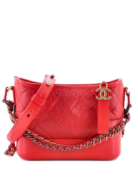 Gabrielle Quilted Aged Calfskin Small hobo bag by CHANEL 