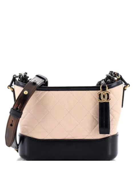 Gabrielle Quilted Aged Calfskin Small hobo bag by CHANEL 