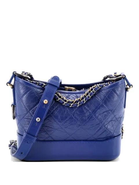 Gabrielle Quilted Aged Calfskin Small hobo bag by CHANEL 