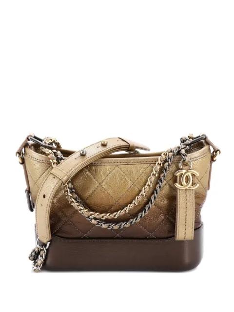 Gabrielle Quilted Ombre Goatskin Small hobo bag by CHANEL 