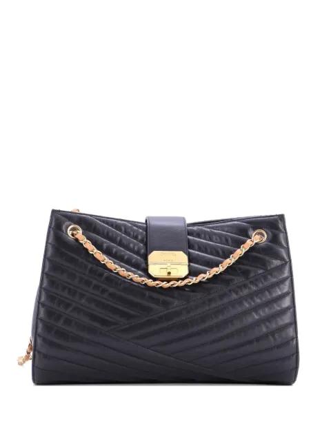Gabrielle Tote Chevron Leather Large satchel by CHANEL 