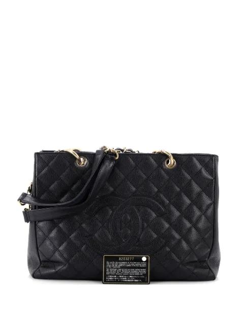 Grand Shopping Quilted Calfskin tote bag by CHANEL 