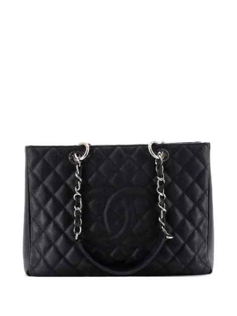 Grand Shopping Quilted Caviar tote bag by CHANEL 