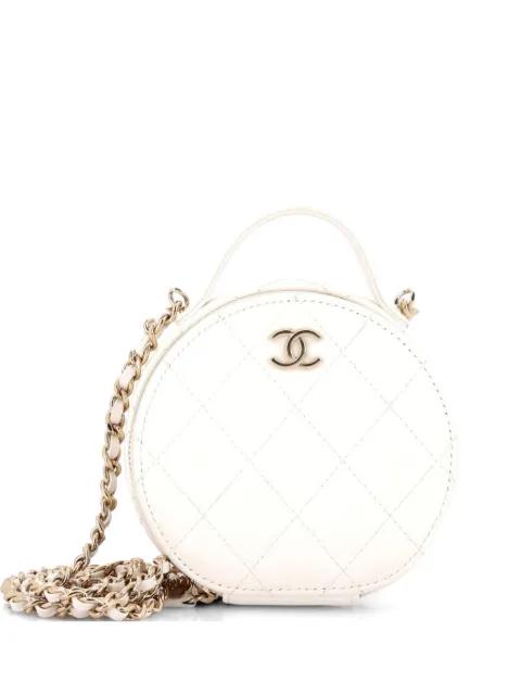 Handle with Care Round Vanity Case with Chain Quilted Lambskin Small crossbody bag by CHANEL 