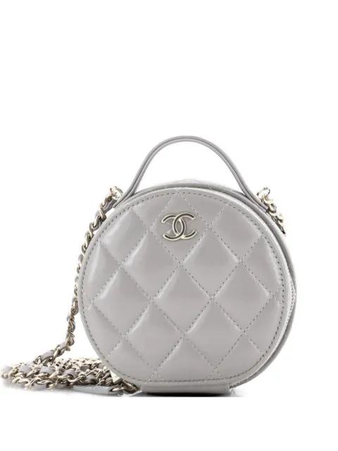 Handle with Care Round Vanity Case with Chain Quilted Lambskin Small crossbody bag by CHANEL 
