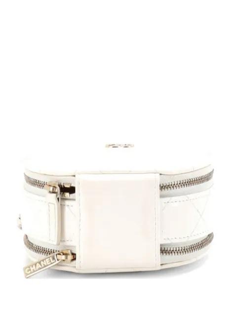 Handle with Care Round Vanity Case with Chain Quilted Lambskin Small crossbody bag by CHANEL 