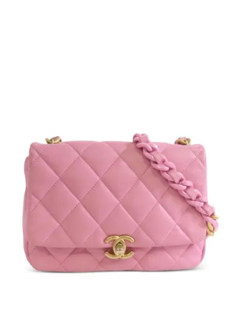 Interlocking CC quilted shoulder bag by CHANEL 