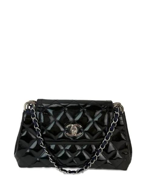Medium coco patent leather crossbody bag by CHANEL 