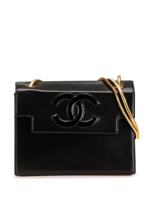1996-1997 CC Patent Snake Chain Flap shoulder bag by CHANEL PRE-OWNED