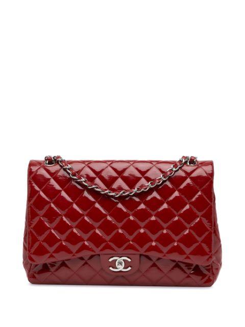 2010-2011 Maxi Classic Patent Double Flap shoulder bag by CHANEL PRE-OWNED