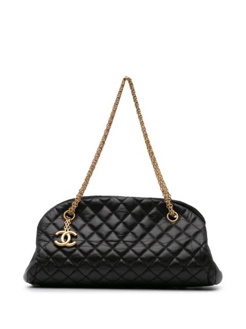 2010-2011 Medium Aged Calfskin Just Mademoiselle Bowling Bag shoulder bag by CHANEL PRE-OWNED