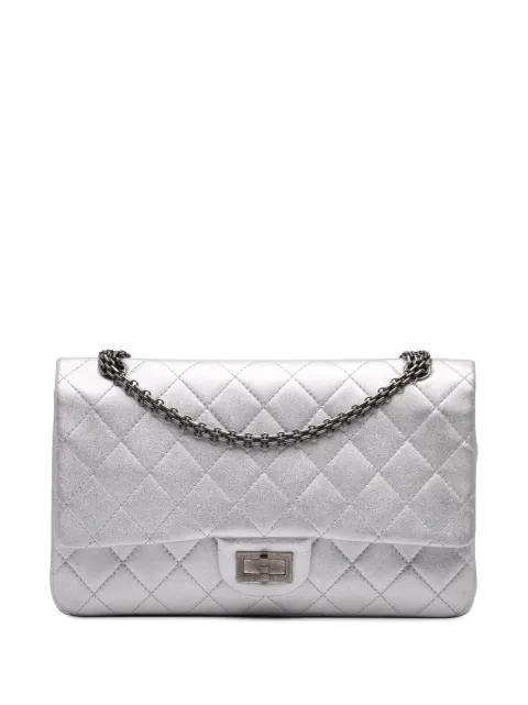 2014 Reissue 2.55 Metallic Lambskin Double Flap 227 shoulder bag by CHANEL PRE-OWNED