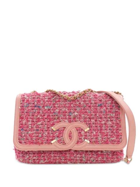 2019 Medium Tweed CC Filigree Flap shoulder bag by CHANEL PRE-OWNED