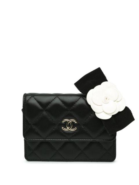 2021 Quilted Lambskin My Chanel Lady Card Holder On Chain crossbody bag by CHANEL PRE-OWNED